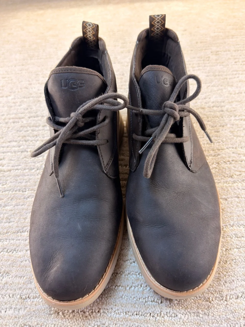 Brand New UGG Men’s Union Dark Brown Waterproof Lace Up Ankle Chukka Boots